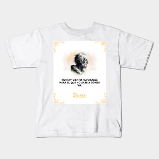 Seneca: the philosopher who helps you find your direction Kids T-Shirt